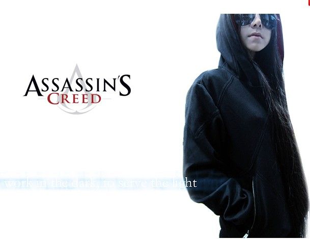 Assassin's Creed 3 Brothers kommer Desmond Hoodie Eagle Pocket Hoodie tröja