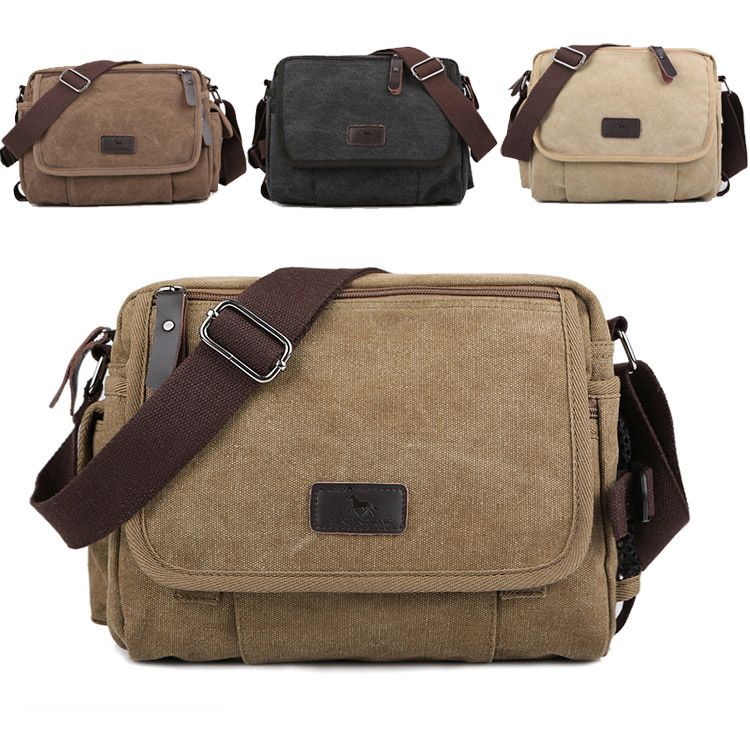 New Brand Unisex Casual Canvas Cross Body Bag Men's Messager Bags