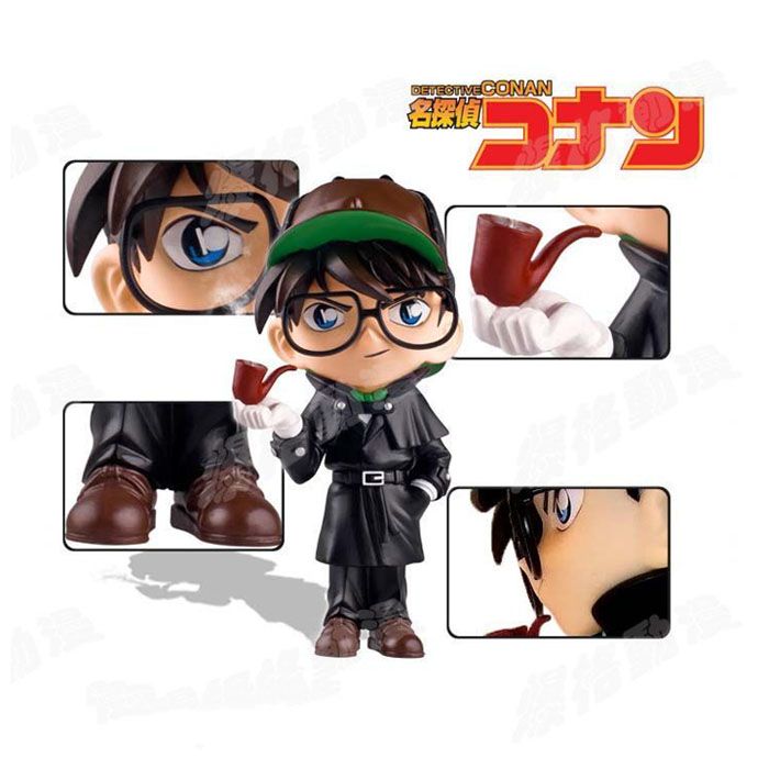 6.5 Smart Detective Conan Action Figure In Detective Suit With Pipe