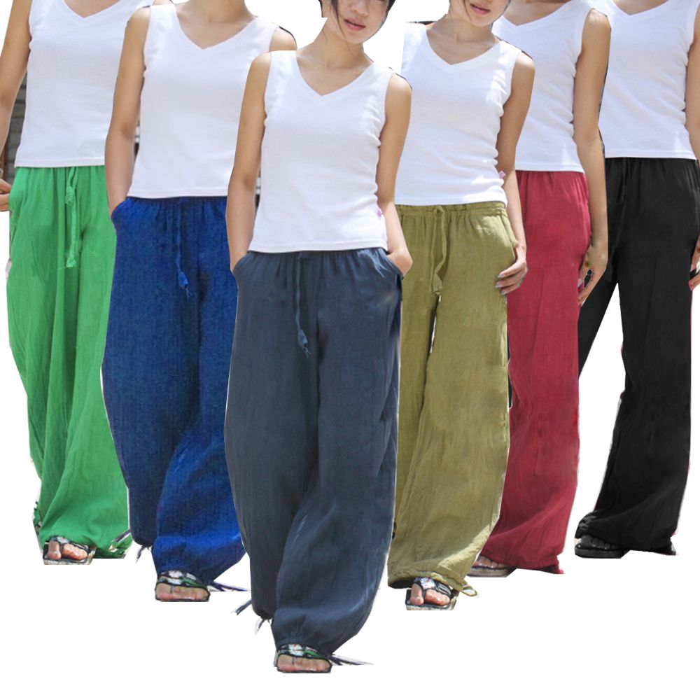 100 HAND MADE HAREM COTTON YOGA TROUSER PANTS From Papaluda, 20.16