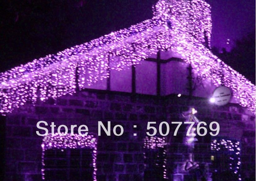 8m * 1m LEDs Lichter blinken Spur LED Lichterketten Vorhang Eiszapfen Weihnachten Hausgarten Festival Lichter 110V-220V