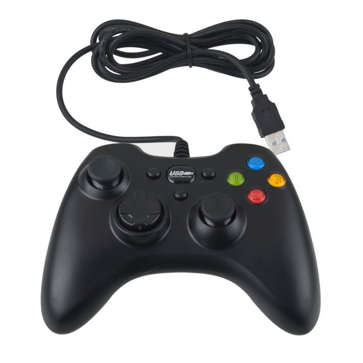 Xbox 360 Gamepad Black Color USB2.0 Wired Game Controller From Cheers_again, 15.92
