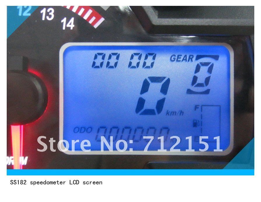 2019 Digital Lcd Backlight Motorcycle Speedometer