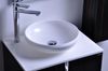 Reçine Yuvarlak Tezgah Lavabo Renkli Ploakroom Washbasin Katı Yüzey Taş Kapı Rs38278