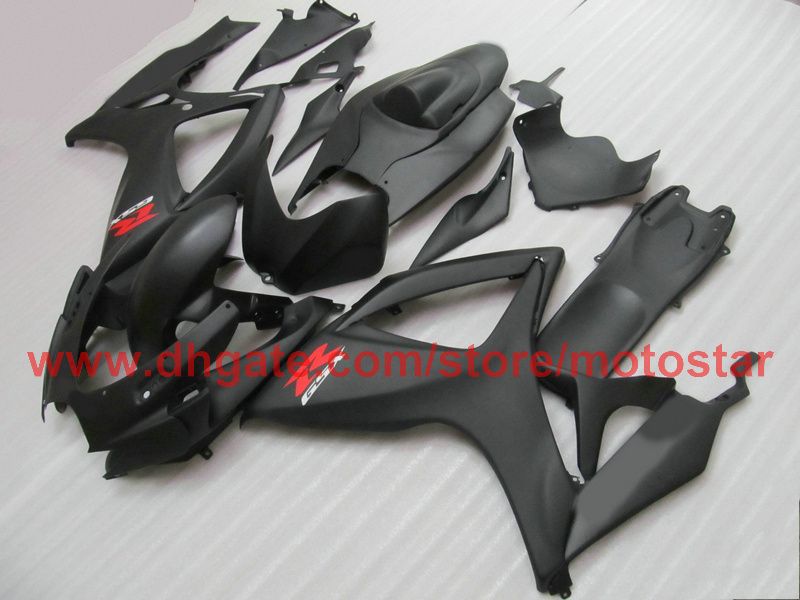 Injection for matte black SUZUKI GSXR 600 750 2006 2007 GSX-R600 GSX-R750 06 07 K6 full fairing kit