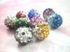 Crystal Loose Beads Disco Ball Micro Pave Beads 10mm Gradient Color 180pcsL