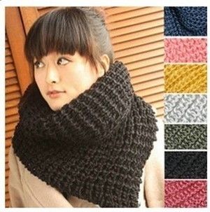 Fashion Knitted Circle Scarves Women's Neck Warmer muffler scarf Neck scarf 10pcs/lot #2834