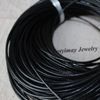 2mm zwart lederen ketting koorden mode-sieraden accessoire groothandel 100 meter gratis verzending