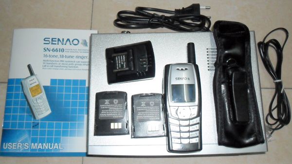 DHL SENAO SN6610 téléphone portable sans fil SN 6610 lt1 base 2 combiné supplémentaire Duplex Intercomgt8351938