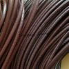 Prawdziwe skórzane liny 4mm brązowe geguine skórzane sznury naszyjnik dla DIY 25m / lot Darmowa wysyłka