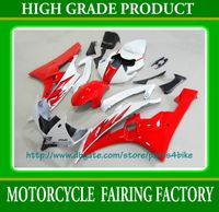 Wholesale HOTslae red white black custom race Fairing kit for YAMAHA YZF R6 YZF R6 YZFR6 RX1b