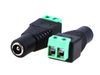 100 stks / partij Vrouw DC-connector 5.5 DC POWER CCTV UTP-stekker Plug-adapterkabel Vrouwelijke camera BNC-connector