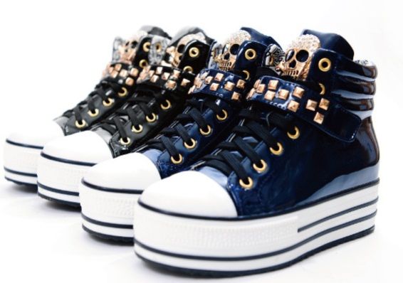 2013 Rhinestone Skull Platform Shoes Womens Singles Shoes From Zola509, $26.82 | DHgate.Com