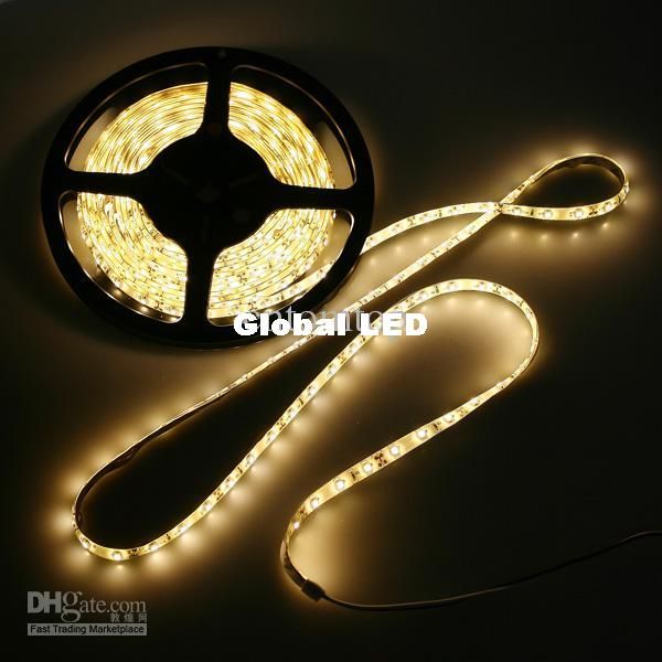 Warm White light 5M/roll Waterproof Epoxy led string SMD 3528 300 LED Strip Lighting H8331WW