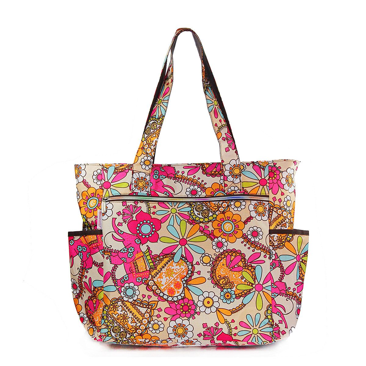 Vivisecret Flower Package Casual Bag Large Capacity Nappy Bag Beach Bag ...