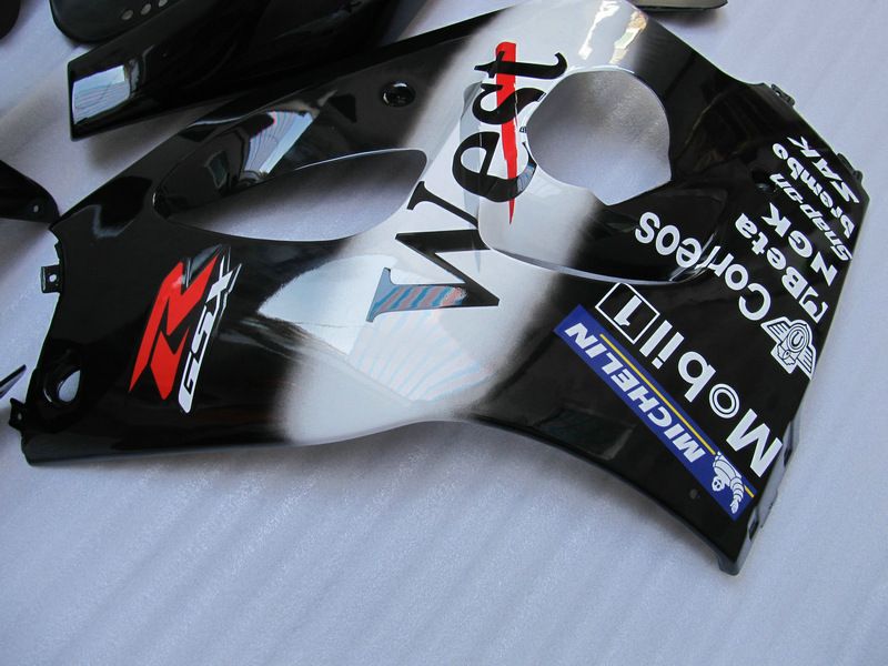 WEST Fairing Kit FOR SUZUKI GSXR 600 750 1996 1997 1998 1999 2000 SRAD