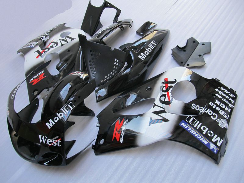 Zestaw West Fairing dla Suzuki GSXR 600 750 1996 1997 1998 1999 2000 Srad Fairings GSXR600 GSXR750 96 97 98 99