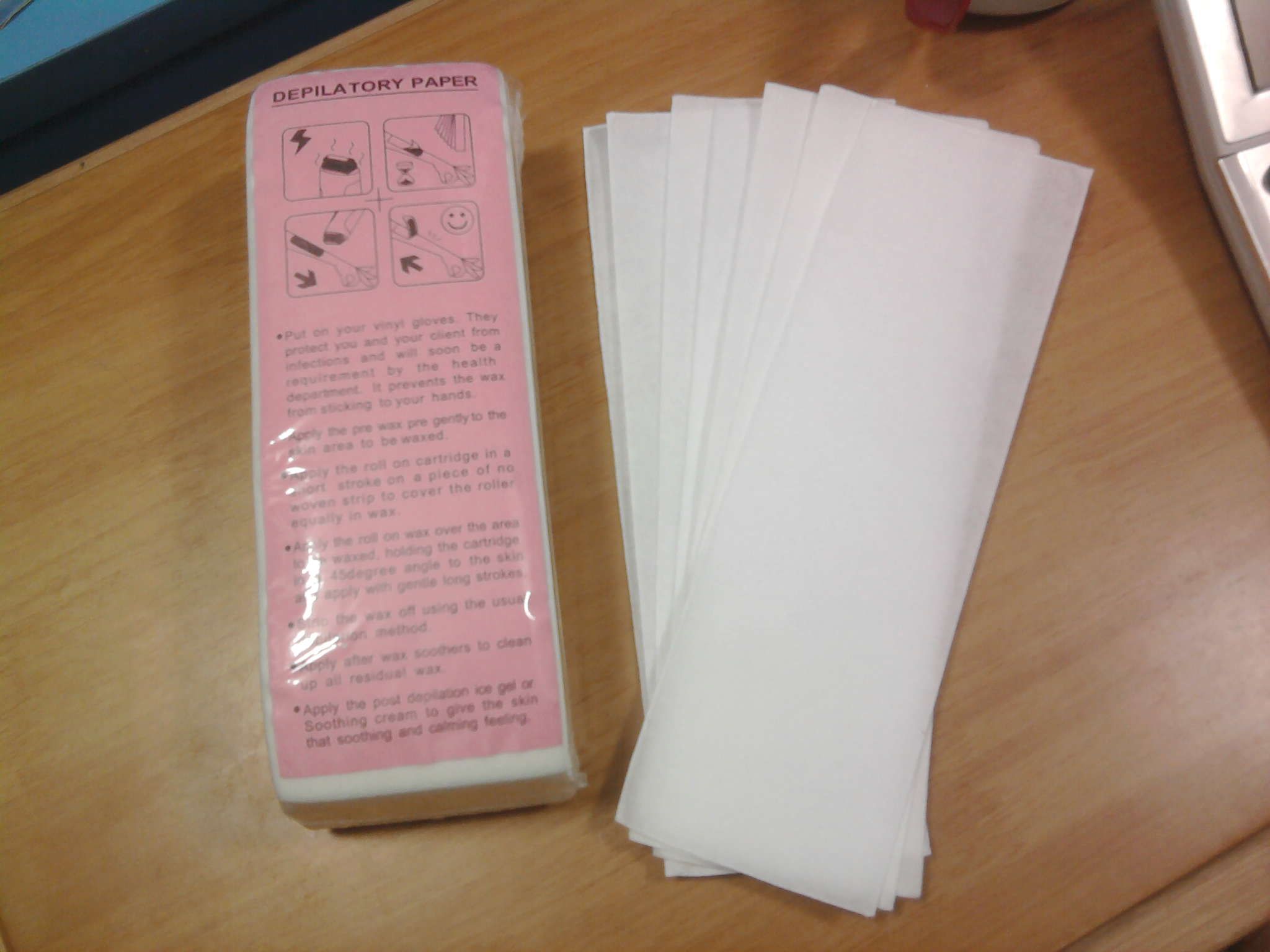 100 pièces Pro RollOn cartouche dépilatoire chauffage cire cire papier Kit épilation 4122157