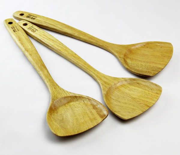 Long Handled Saucepan Shovel Wooden Rice Shovels Tablespoon Spoons