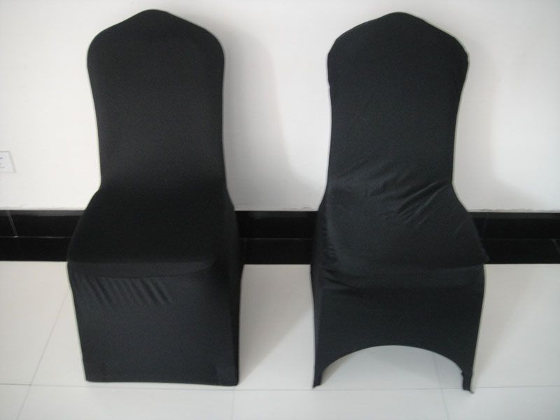 Black Color Spandex Banquet Lycra Chair Cover 100PCS A Lot For Whole Sale Price