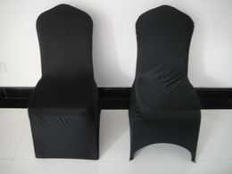 Black Colour Spandex Banquet Lycra Chair Cover 100PCS A Lot For Whole Sale Price