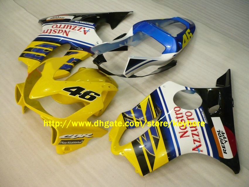 Honda CBRF4I CBR600 F400 F4I 2001 2002 2003 01-03 Nastro Azzurro Fairing Motocycle Bodywork