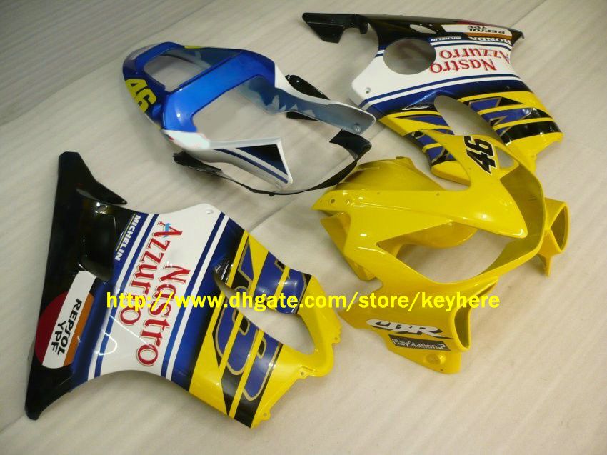 stroomlijnkappen voor Honda CBRF4I CBR600 F4i 2001 2002 2003 01-03 Nastro Azzurro Kuip motocycle carrosserie