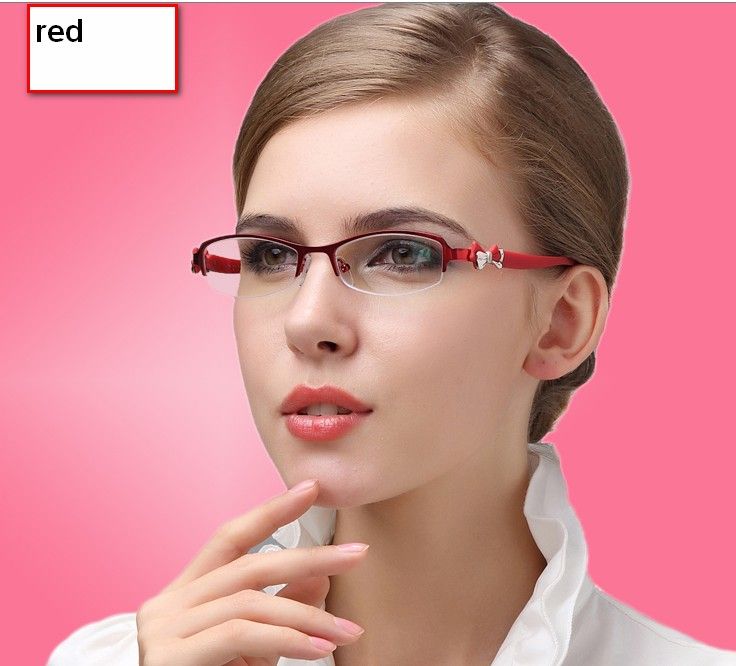 Super Quality Fashion Small Round Face Half Box Glass Frame Female 2013
