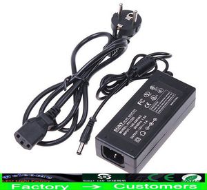 100 Fonte De Alimentação para a Luz de Tira CONDUZIDA 5050 3528 5630 SMD 100-240 V AC / DC 12 V 5A 60 W Adaptador De Energia Router HUB EUA DA UE REINO UNIDO plugue AU DHL navio