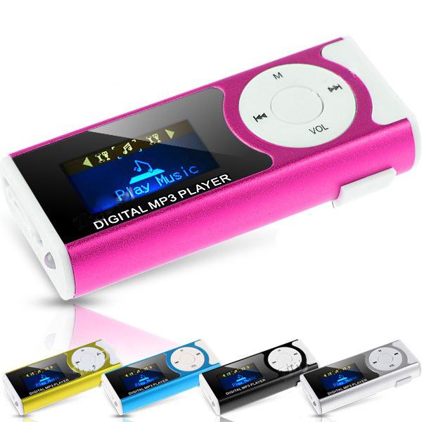 Mini Clip Design Digital MP3 Players Music Player With TF Card Slot/LED