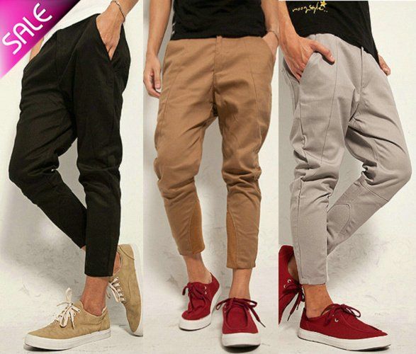 tapered cropped pants mens