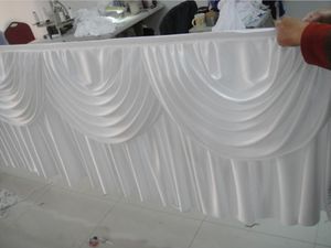 13ft * 29 '' 1PCS fita branca cor Ice Tabela Silk Contornando Com mágica para casamento, Banquete, Hotel Use frete grátis