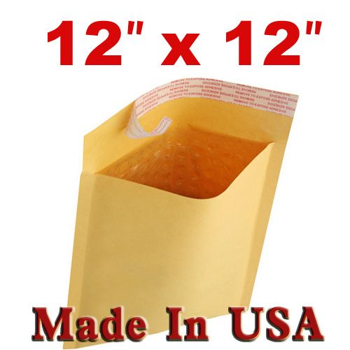 UPS 12x12 KRAFT BUBBLE MAILERS PADDED MAILING ENVELOPE BAG SHIPPING