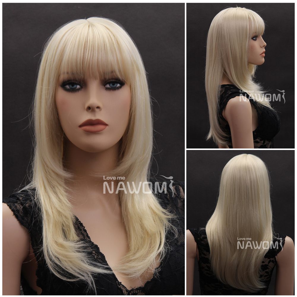 Long Hair Wig Women Blond Wigs Realistic Wigs Natural Looking Wig Store