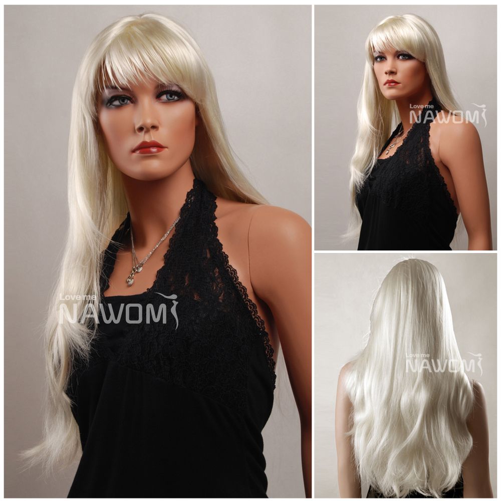 Platinum Blonde Wigs Miss Wig Best Selling Wigs Long Women Wigs With A