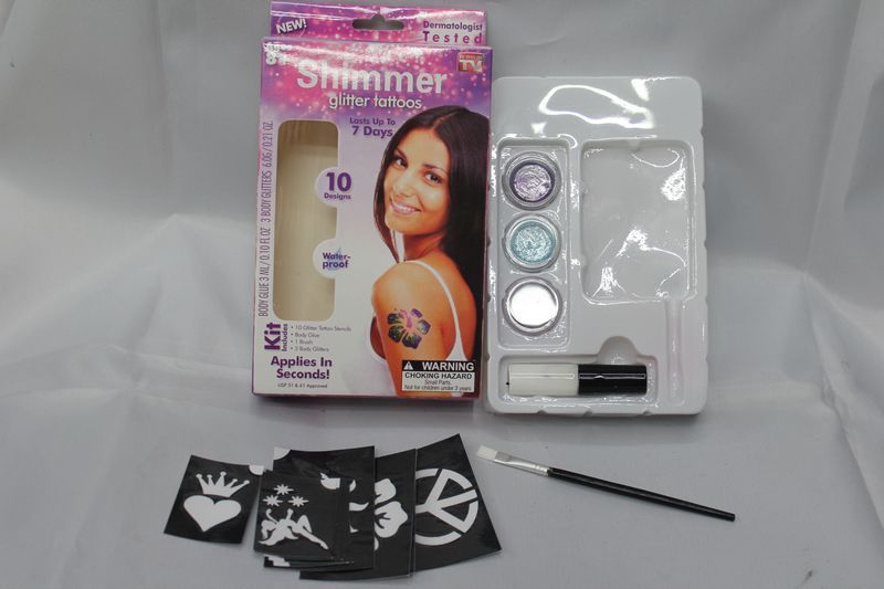 Shimmer Glitter Tattoos Create Your Body Art Shimmering Powder Tattoo