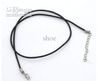 100pcs 1.5mm Black Wax Leather Snake chains bracelets Beading Cord String Rope Wire 45cm+5cm Extender bracelet ChainLobster Clasp DIY