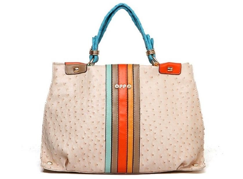 Sweet Fake Ostrich Hand Bag 2013 New OPPO Brand Handbags Fashion Design