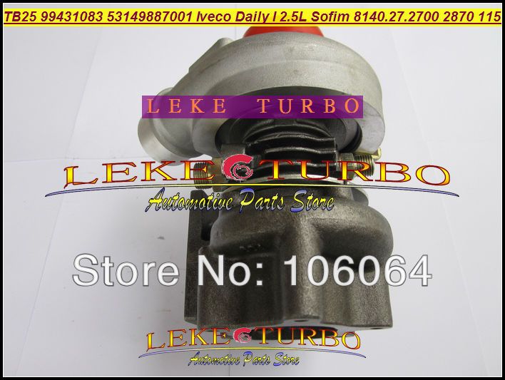 Partihandel TB25 466974-0010 53149887001 99431083 Turbo Turbocharger för Iveco Daily I 2.5L 115HP Motor Sofim 8140.27.2700 2870