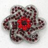 12 adet / grup Toptan Moda Takı Temizle Kristal Rhinestone Çiçek Broş Gelinlik Gelinlik Parti Pin Broş C2091