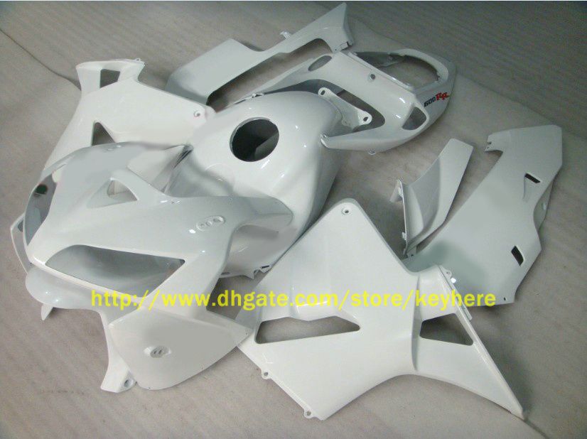 Injectie Glossy White ABS-kuip voor 2005 2006 CBR600RR CBR 600RR 600 RR 05 06 FUNLINGS KIT