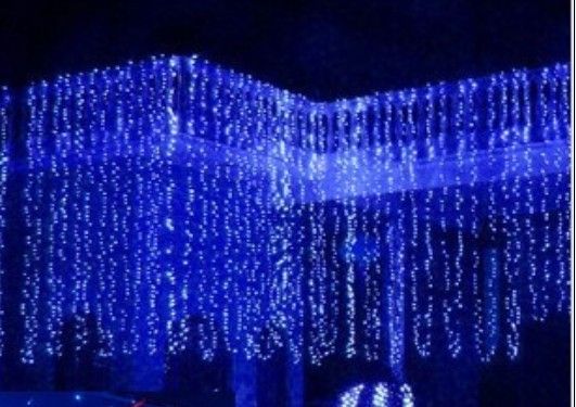 10*3М 1000LEDs огни полосы шнура Сид лампы занавес Рождество дома сад фестиваль теплый белый водонепроницаемый света