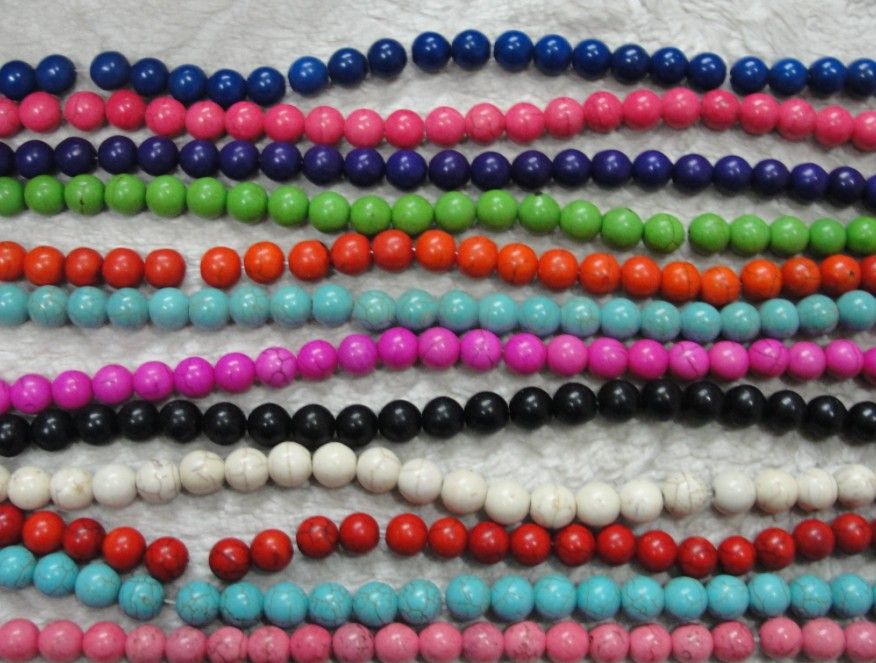 Mix 10mm Natural stone loose beads turquoise beads Do it yourself Bracelet necklace 