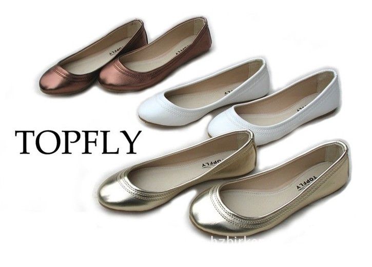 round toe flat shoes