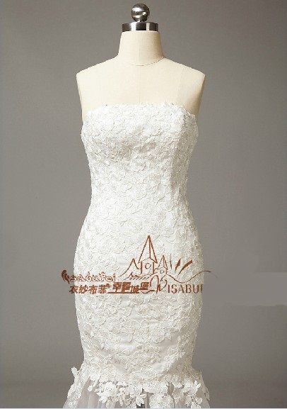 Nuevo vestido de novia/vestidos de novia de cristal sin tirantes de línea A impresionante de alta calidad