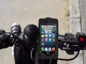Cykel 5 Cykelmonteringshållare Stativ Tough Case Vattentät skydd för iPhone 5 5S Gratis frakt