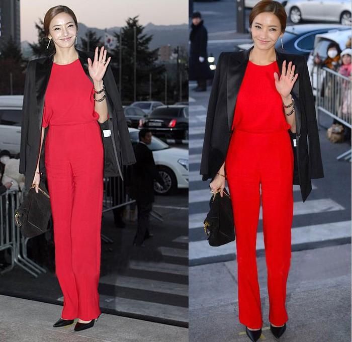 red rompers and jumpsuits