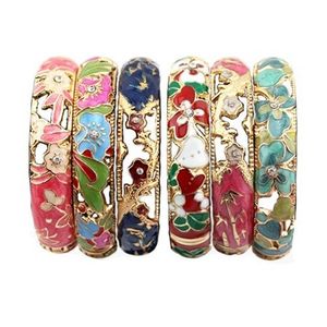 Moda Cloisonne braccialetti dello smalto dei braccialetti per le donne Bohemian Charm Bracelet B083