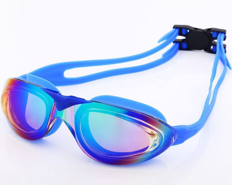 Cheap Swim Goggles Largeframed Plating Goggles Swimming Antifog