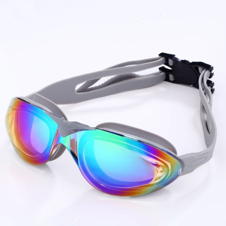 Cheap Swim Goggles Largeframed Plating Goggles Swimming Antifog